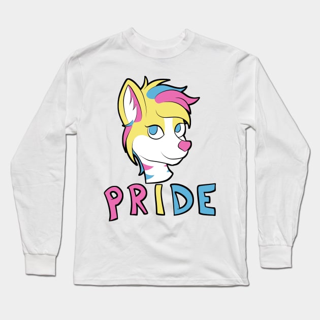 Pan Pride - Furry Mascot Long Sleeve T-Shirt by Aleina928